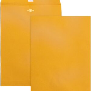 Clasp Envelopes 9x12, 100 GSM Paper, 100 Pack