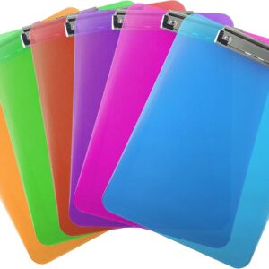 Trade Quest Plastic Clipboard Transparent Color