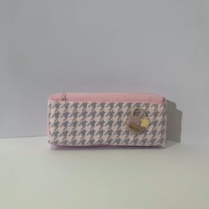 Vist Fox Makeup Pouch Plaid Design Women Cosmetic Handbag